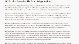 The English version of “On Oppenheimer” is now available on Shincho website